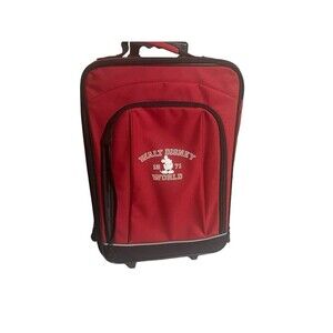Walt Disney World 21" Red Travel Handbag 1971 Carry on Luggage